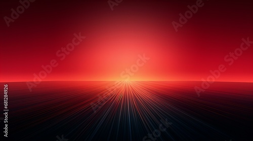 赤の地平線が見える神秘的な世界