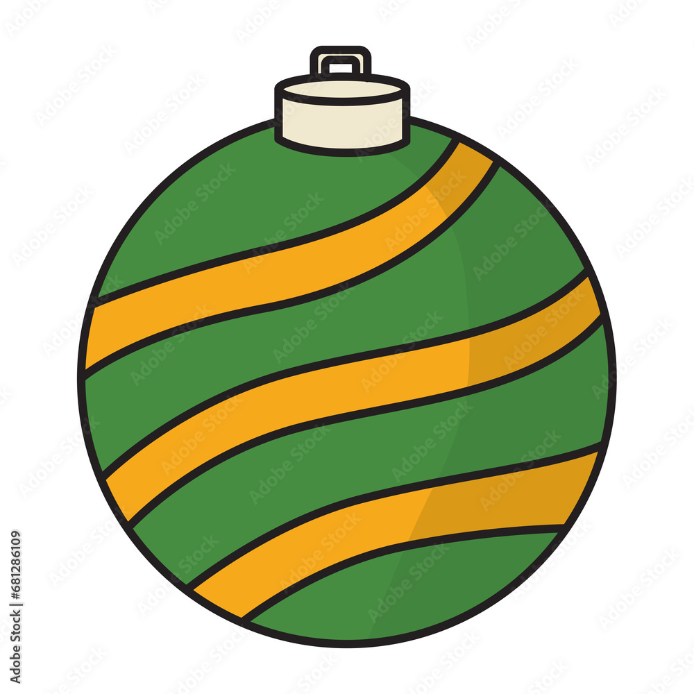 Christmas ball for tree decoration illustration with transparent background, suitable for sticker, icon and graphic design element Christmas ball for tree decoration illustration with transparent background, suitable for sticker, icon and graphic design element
