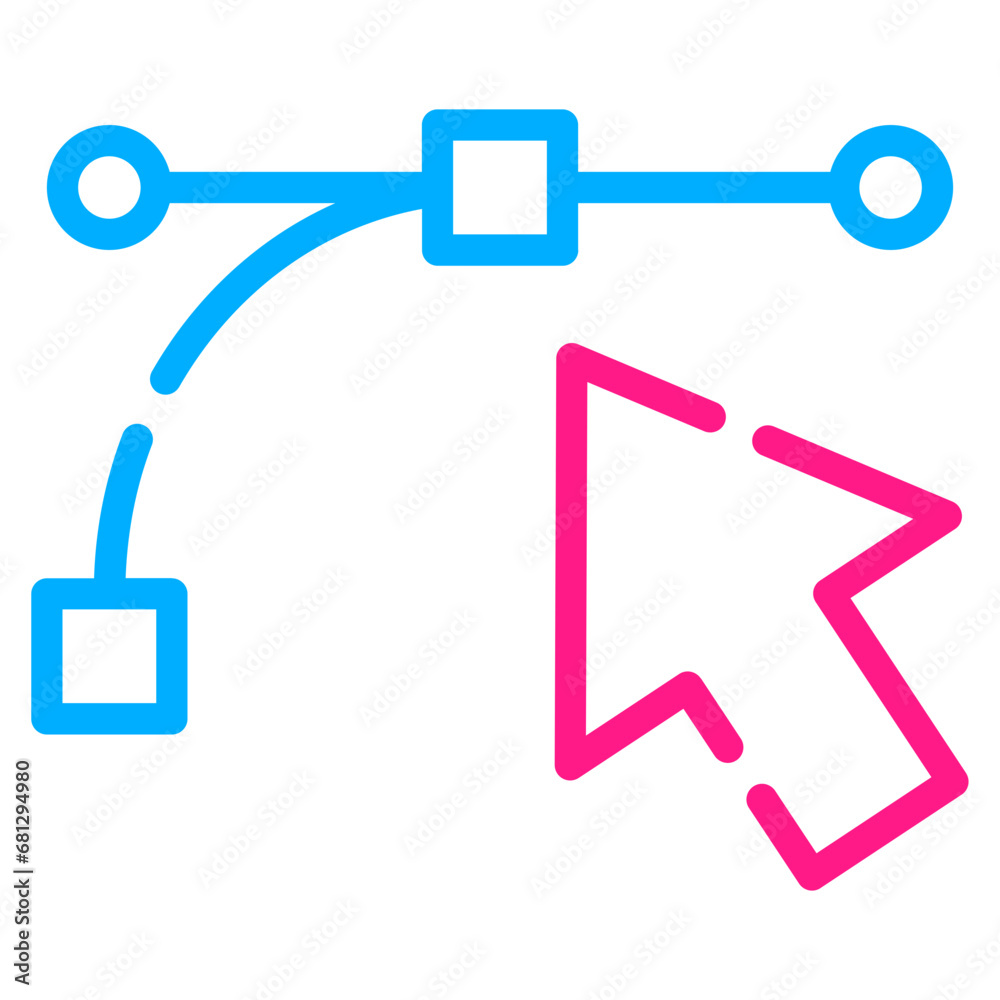 Bezier Curve icon Bezier Curve icon