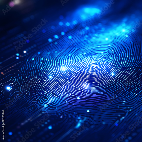 Abstract background of digital biometric data.