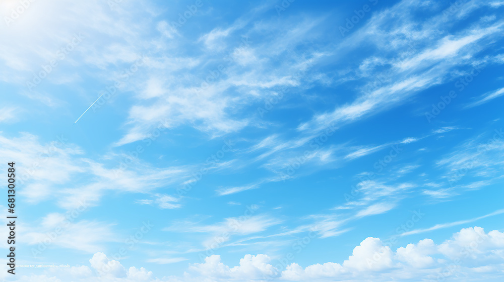 background blue sky with light white clouds, abstract view of the sky background blue sky with light white clouds, abstract view of the sky