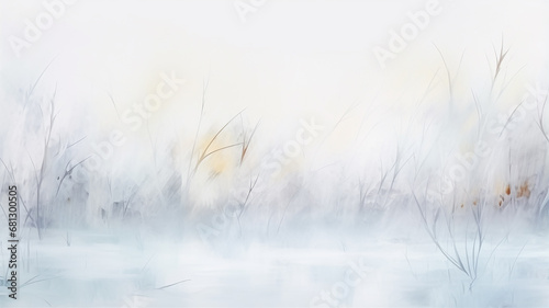 gray watercolor art background, blurred shaded in the style of nature autumn winter seasonal copy space