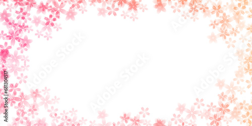 桜　春　水彩　背景