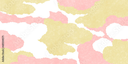 和紙　春　水彩　背景