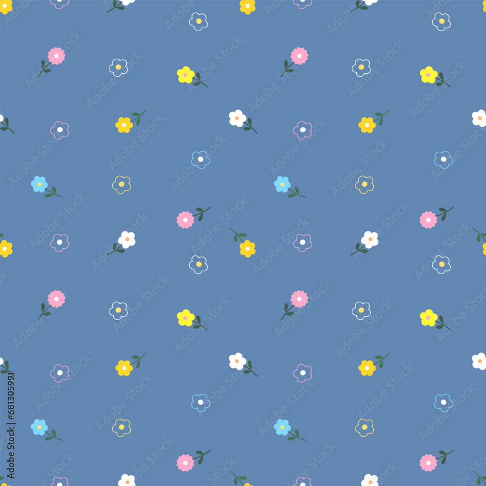 Seamless pattern with hand drawn flowers. Background for textile, wrapping paper, fashion, illustration. Seamless pattern with hand drawn flowers. Background for textile, wrapping paper, fashion, illustration.