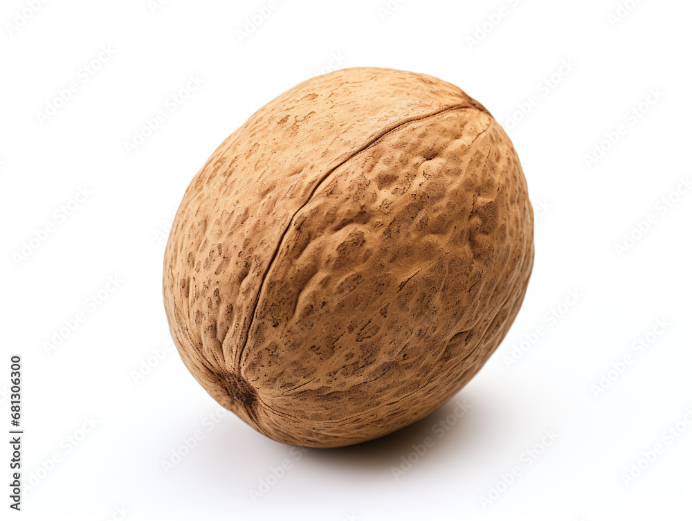 nutmeg isolated on white. nutmeg isolated on white.