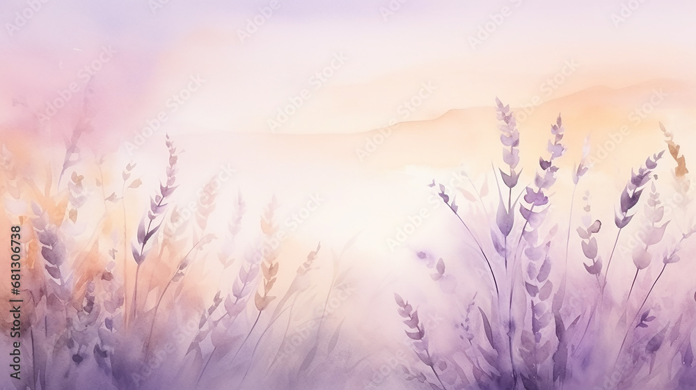 watercolor lavender background with a copy space, delicate soft pastel shade illustration greeting blank watercolor lavender background with a copy space, delicate soft pastel shade illustration greeting blank