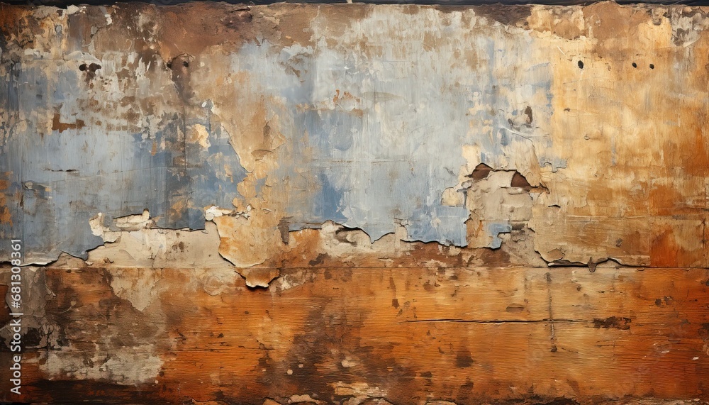 Weathered Wooden Surface with Peeling Paint Weathered Wooden Surface with Peeling Paint