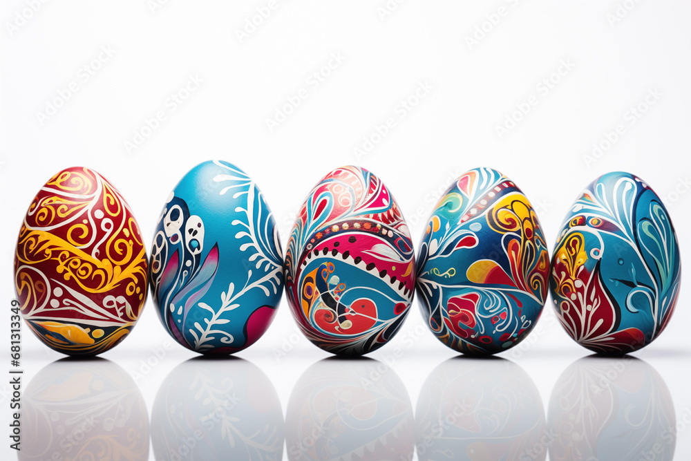 Easter eggs isolated on white background Easter eggs isolated on white background