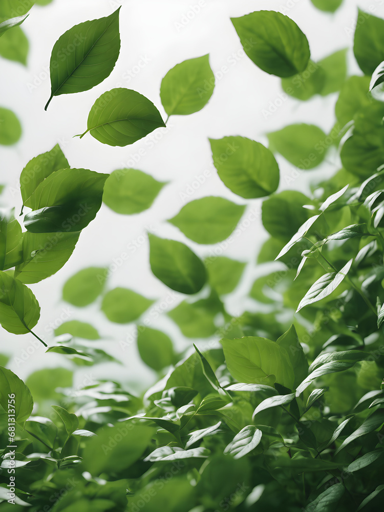 Fototapeta premium green leaves background