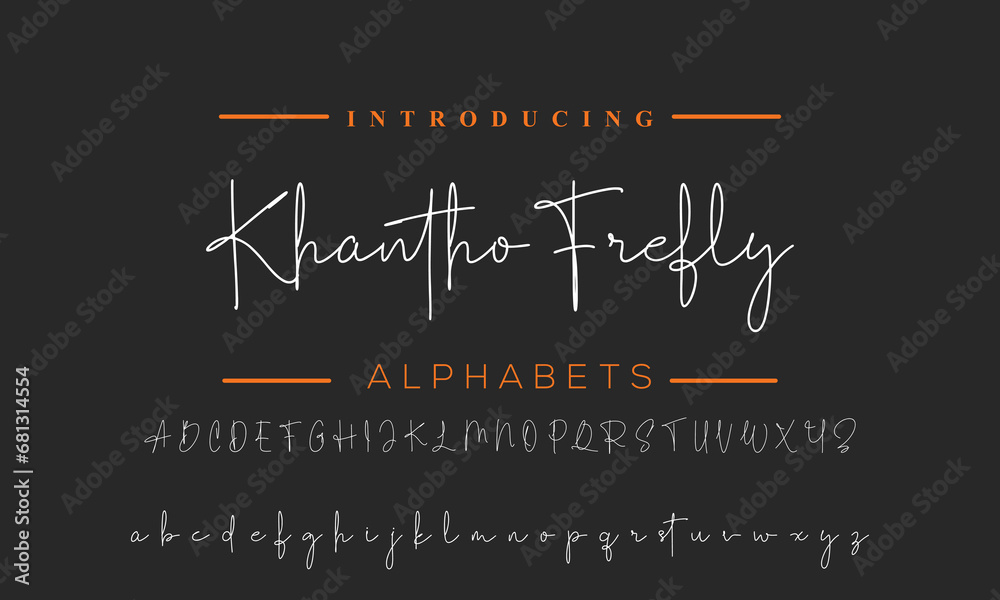 Signature Font Calligraphy Logotype Script Font Type Font lettering handwritten
