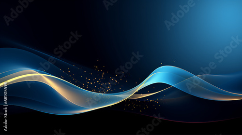 wave design element in concept of music, wavy banners party, technology, modern. Multicolored abstract fluid sound wave. Premium background design with diagonal dark wave background.
