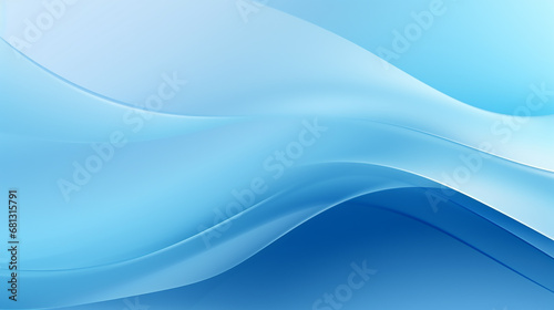 bright Light Blue wave Background. Abstract blue smooth wave on a soft blue, white background. Dynamic sound wave.  © Nenone