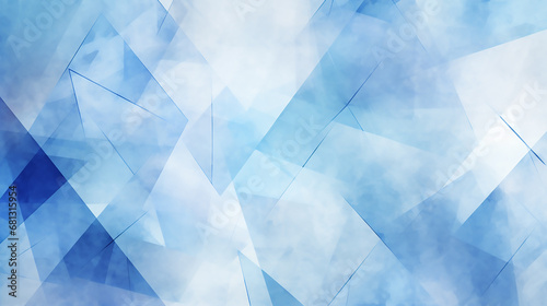 Abstract blue textured polygonal background. Loopily Trendy Background with copy-space. 