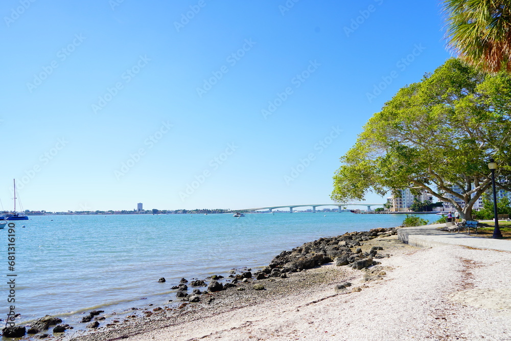 Sarasota bay harbor and bay landscape Sarasota bay harbor and bay landscape