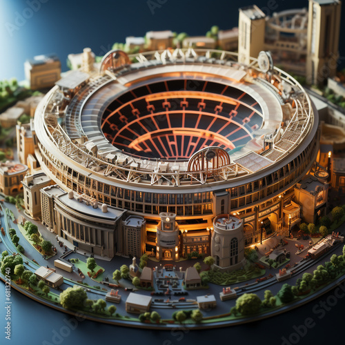 3D miniature model of the stadium