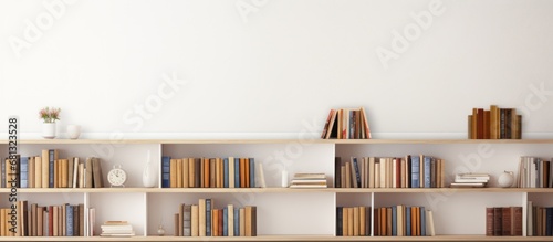 Shelf Full of Books in a Clean Room