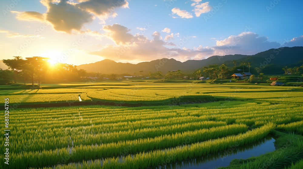 landscape of ricefield