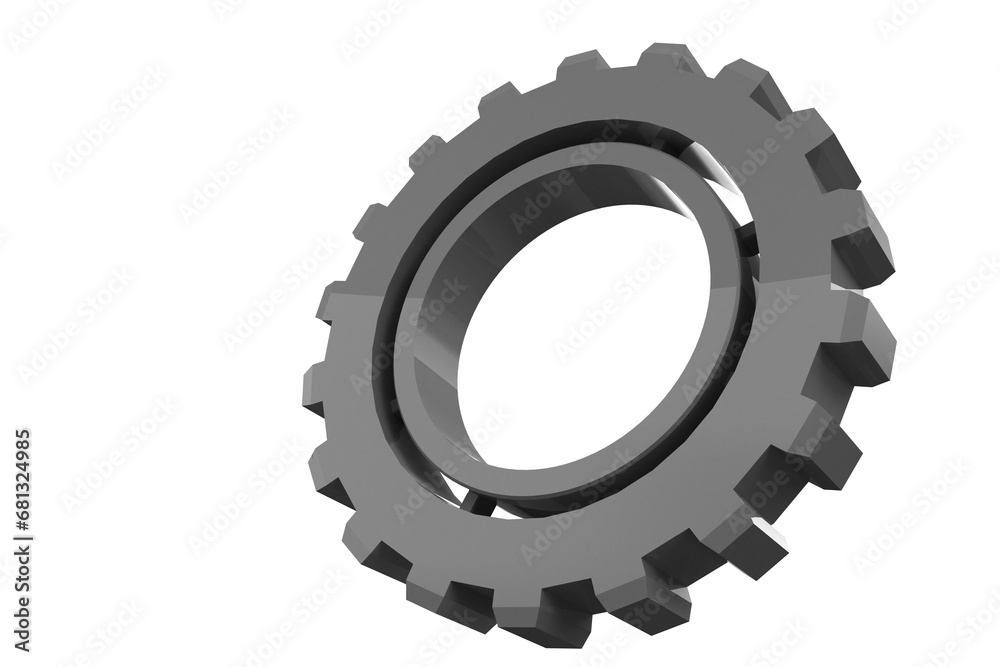 Digital png illustration of grey gear with copy space on transparent background Digital png illustration of grey gear with copy space on transparent background