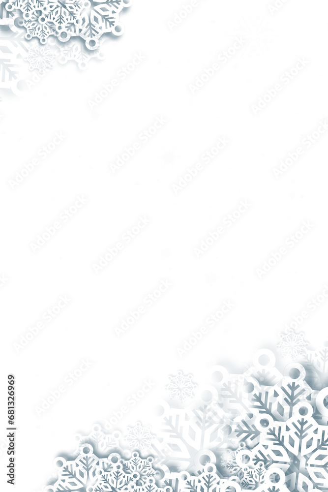 Digital png illustration of white snowflakes on transparent background Digital png illustration of white snowflakes on transparent background