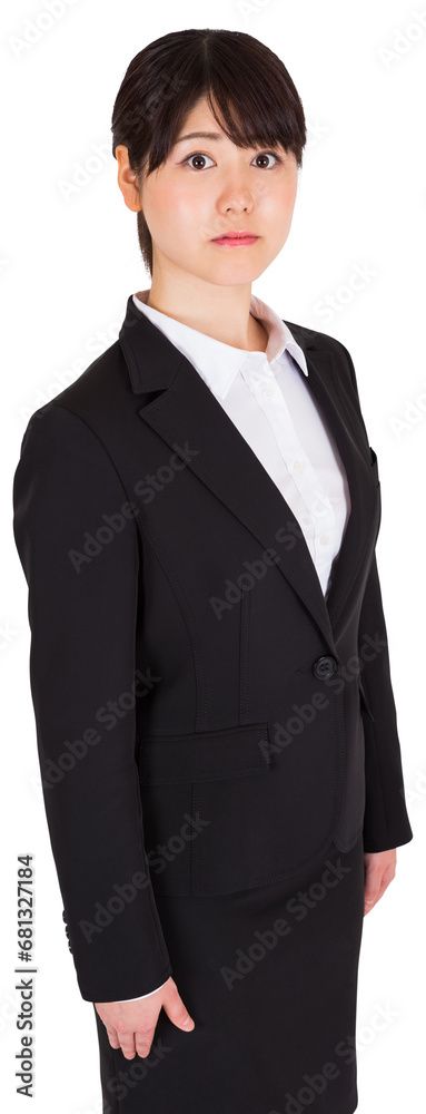 Digital png photo of asian businesswoman standing on transparent background Digital png photo of asian businesswoman standing on transparent background