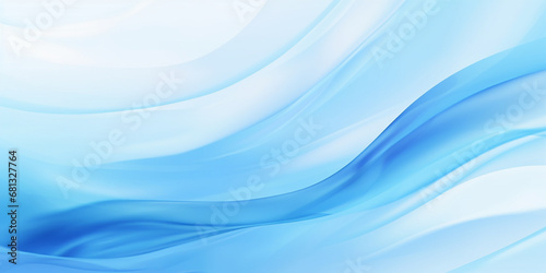 Blue background with waves, blue abstract background, Generative AI © Kafi