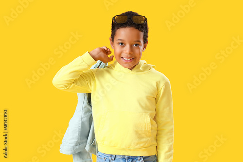 African-American little boy...