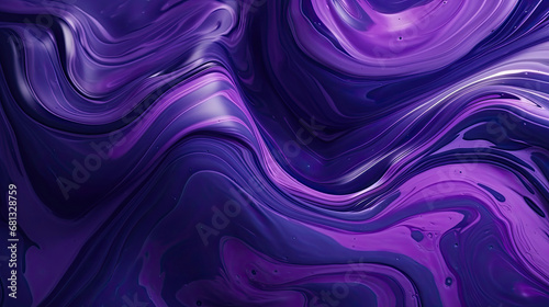 Abstract background with fluid colors in purple and black neon, purple Waves Abstract background, textured, purple marbles, Ink Liquid Modern Abstract Backdrop. photo