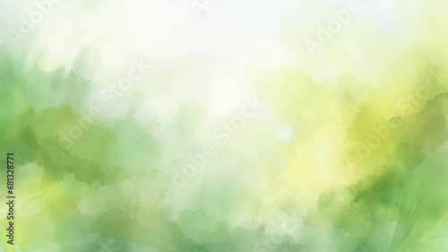 abstract blurred light watercolor fresh green eco background. photo