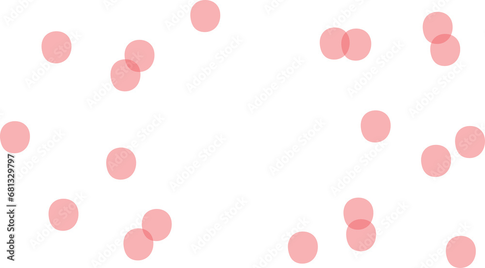 Digital png illustration of pink abstract dotted shape on transparent background