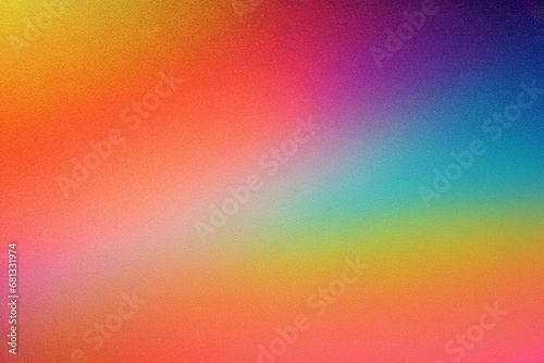 Dynamic colorful abstract blurred gradient background with rough grain. Ai generative