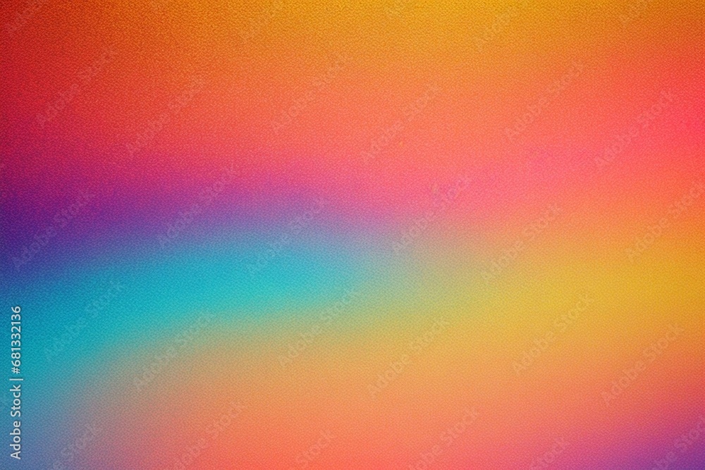 Dynamic colorful abstract blurred gradient background with rough grain. Ai generative