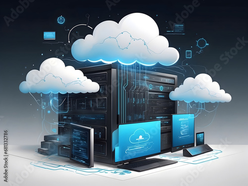 The power and potential of cloud computing and data storage photo