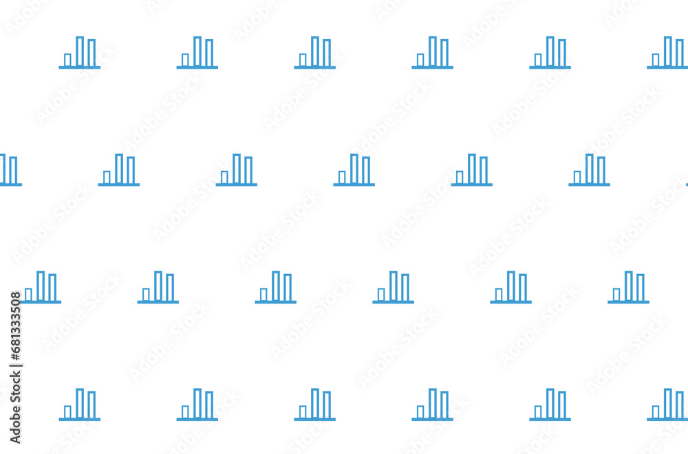 Digital png illustration of blue pattern of repeated charts on transparent background