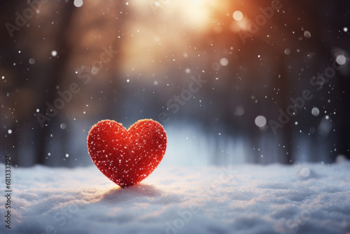 heart in the snow winter season 