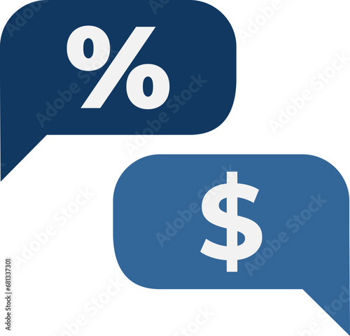 Money talk icon