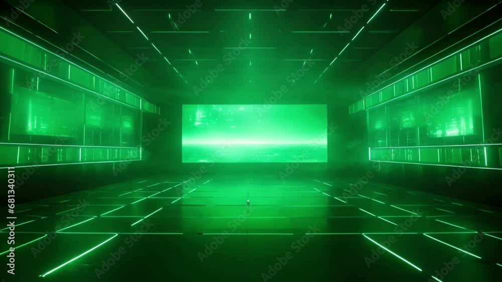 Virtual greenscreen display A mesmerizing display of a defocused ...