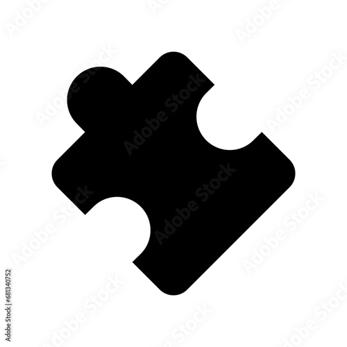 Puzzle icon vector symbol design illustration