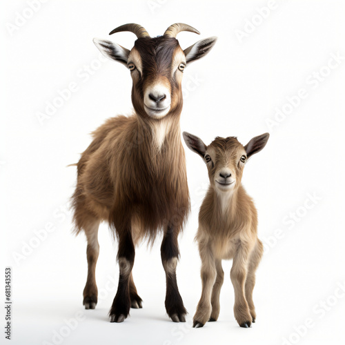 Goat isolated on white background