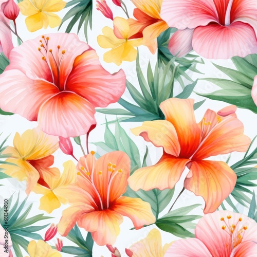 seamless pattern with flowers