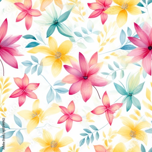 seamless pattern with flowers