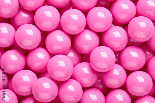 Pink bubblegum background.