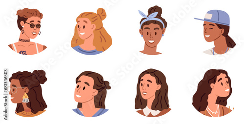 People avatar vector illustration. Uniqueness lies in individuals distinct qualities and perspectives Individualism promotes personal freedom and self expression Singularity acknowledges individuals