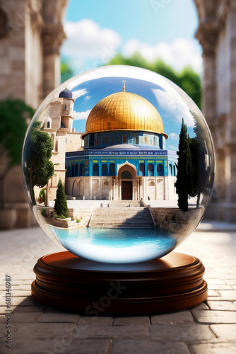 Masjid Al Aqsa Palastine  Creative Background  photo