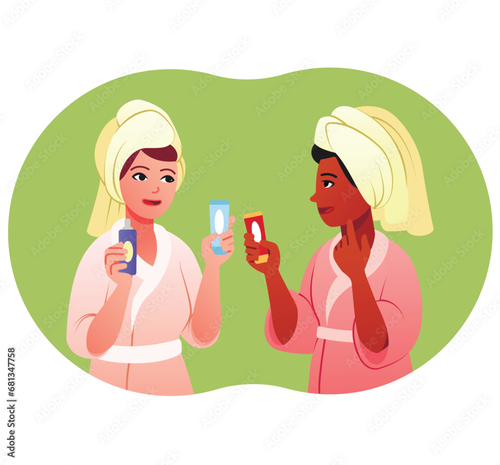 Skin care concept for women Skin care concept for women