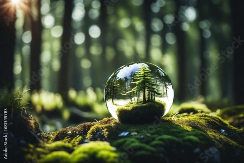 sphere in the forest © Sobia