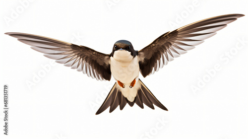 House martin bird Flying