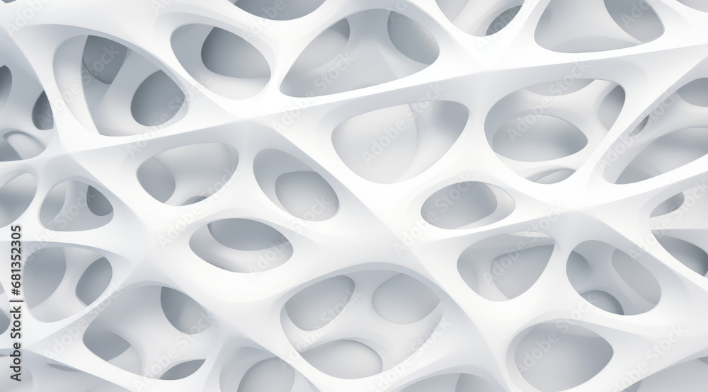 Ethereal white holes give a sense of depth and simplicity, perfect for a clean-looking background.