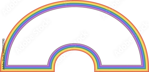 Rainbow frame Square shape vintage frames badges label frames banners spectrum colorful color gradient photo frame borders vector background element decoration creative design ornamental borders decor