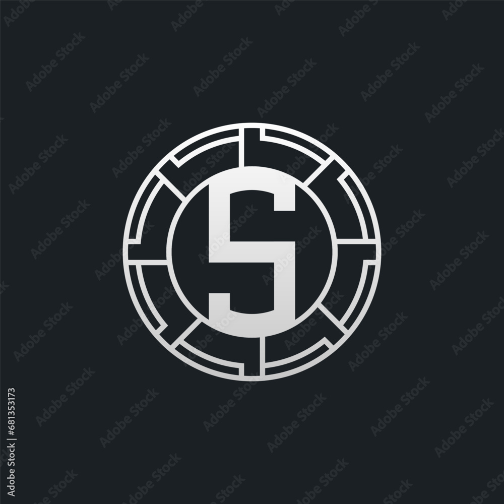 S Letter Logo Concept. Creative Minimal Monogram S Logo Template. Universal Premium Logotype S Letter Logo Concept. Creative Minimal Monogram S Logo Template. Universal Premium Logotype